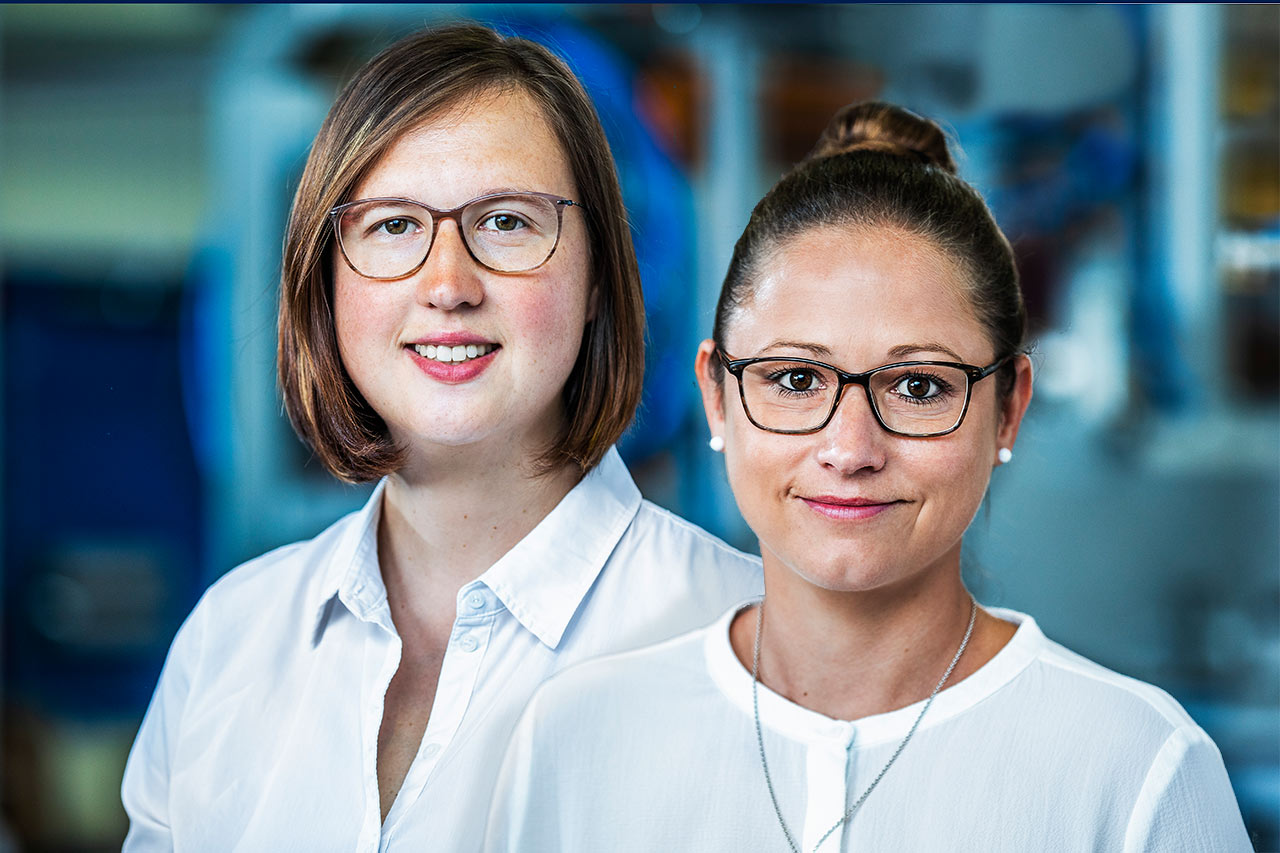 Christin Meder und Sandra Föller